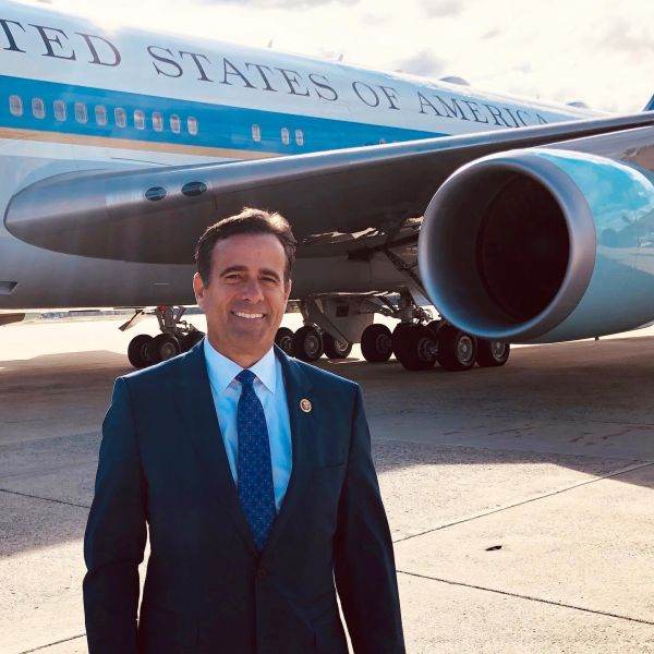 John Ratcliffe was one of Trump's most combative defenders in the Russiagate scandal. As a Republican member of the House of Representatives, he attacked the investigation into contacts between members of the Trump campaign and Russian officials, challenged special counsel Robert Mueller's investigation, and described the judicially authorized surveillance of members of the Trump team as "espionage." The aggressive questioning he subjected Mueller to in July 2019 solidified his reputation as the president's fighter against the institutions that had investigated Kremlin interference. (Photo source: facebook / Rep. John Ratcliffe)